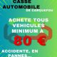 Achat véhicules minimum à 80€