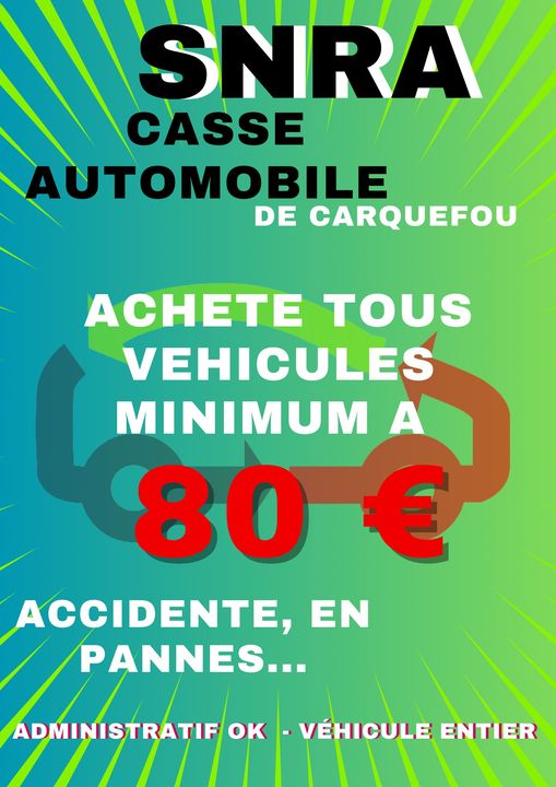 Achat véhicules minimum à 80€